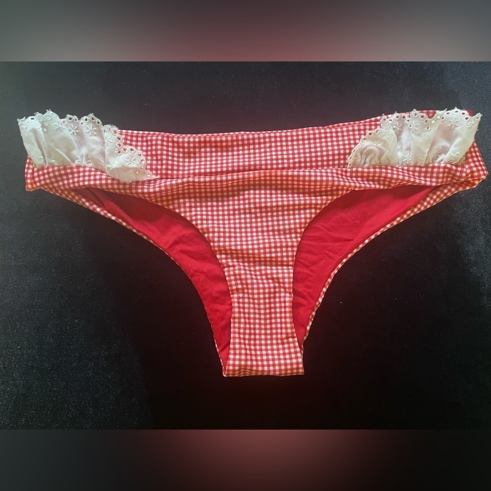 Lolli Bikini Bottom Red Gingham Bikini New with Tags! - Picture 2 of 14
